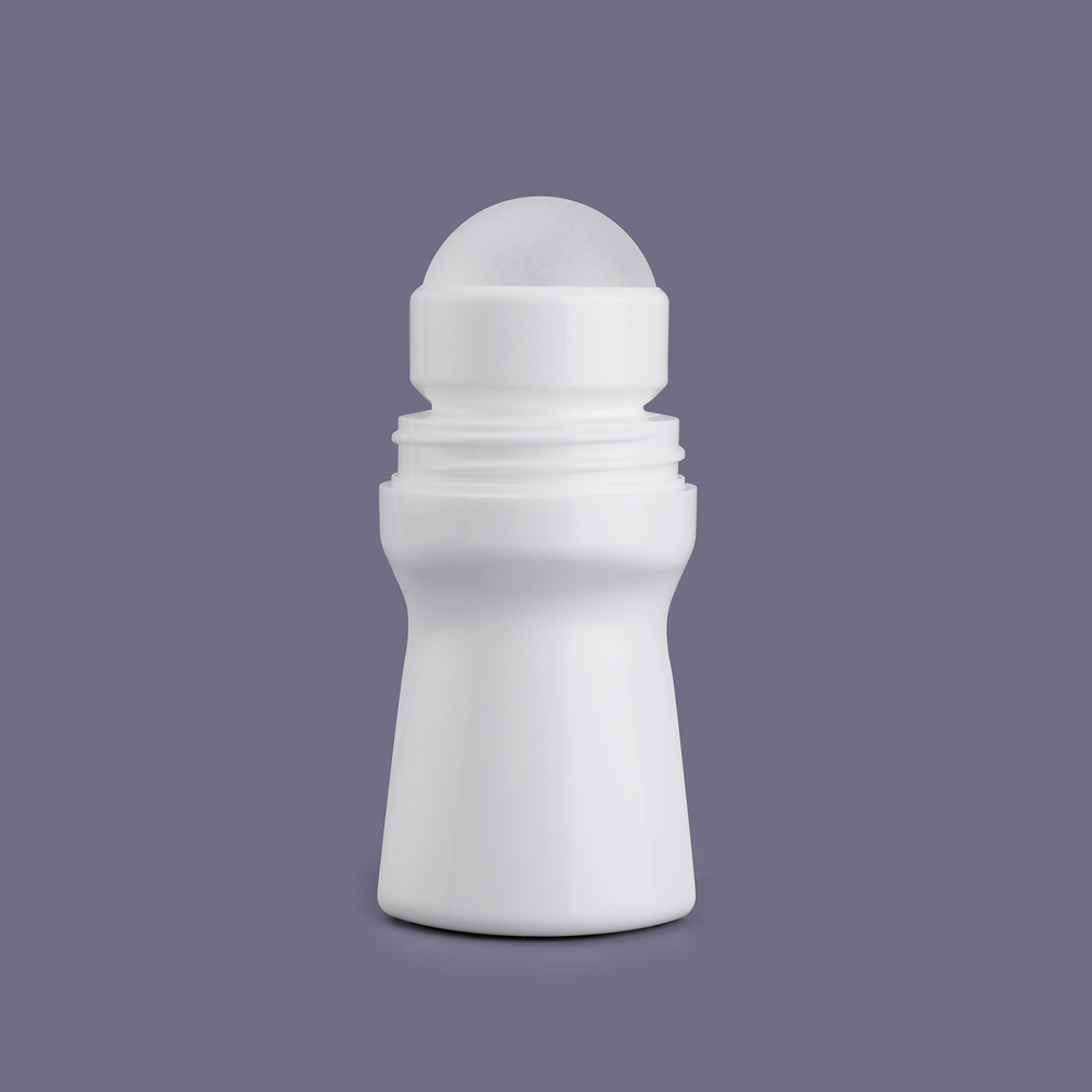 Contenitore ricaricabile flacone roll-on per crema per gli occhi agli oli essenziali da 50 ml in pp, flaconi deodoranti vuoti in plastica, flacone vuoto roll-on per profumo