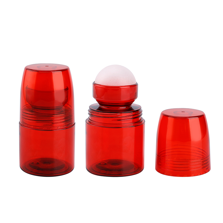 PETG rotolo da 70 ml su bottiglia vuota di deodorante con sfera di plastica, rotolo di olio essenziale su bottiglia, rotolo personalizzato su bottiglia di profumo