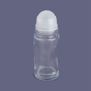 Deodorante in bottiglia di vetro da 50 ml di alta qualità, prezzo di fabbrica Flacone di deodorante in rotolo di vetro da 50 ml, bottiglia di deodorante vuota in rotolo di profumo