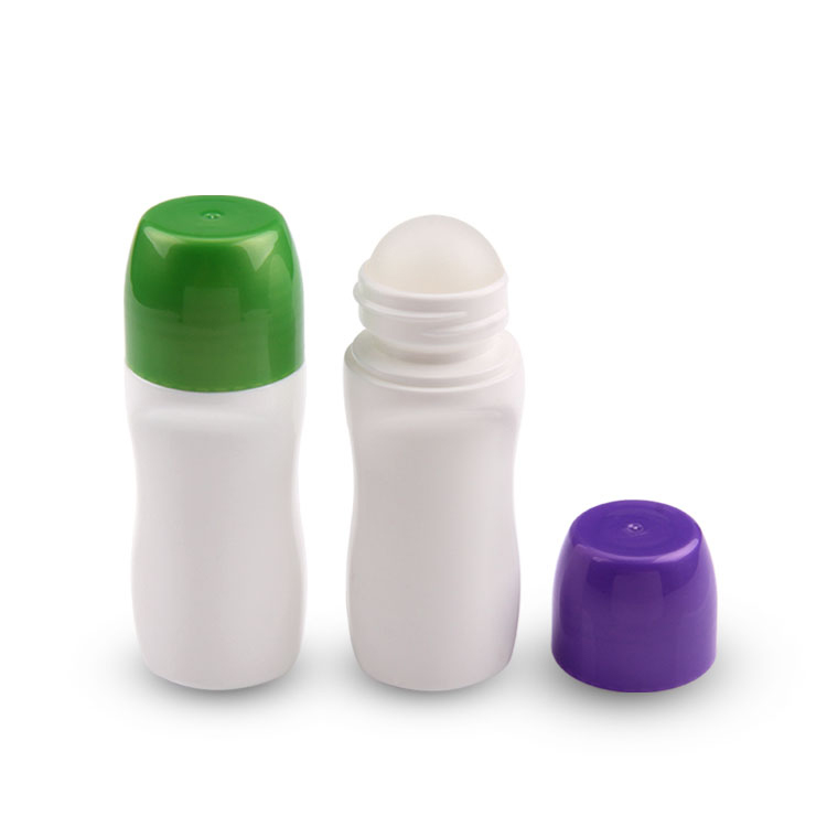 Deodorante in plastica PP di alta qualità Flacone antitraspirante colorato da 2 once, Flacone a rullo da 30 ml, Flacone vuoto in rotolo di plastica